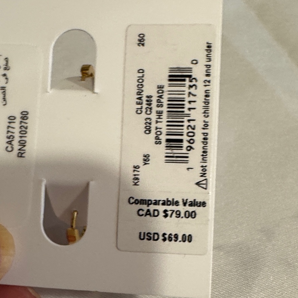 Kate Spade Gold and Silver Dangle Earrings( so sweet& pretty) - Picture 3 of 5